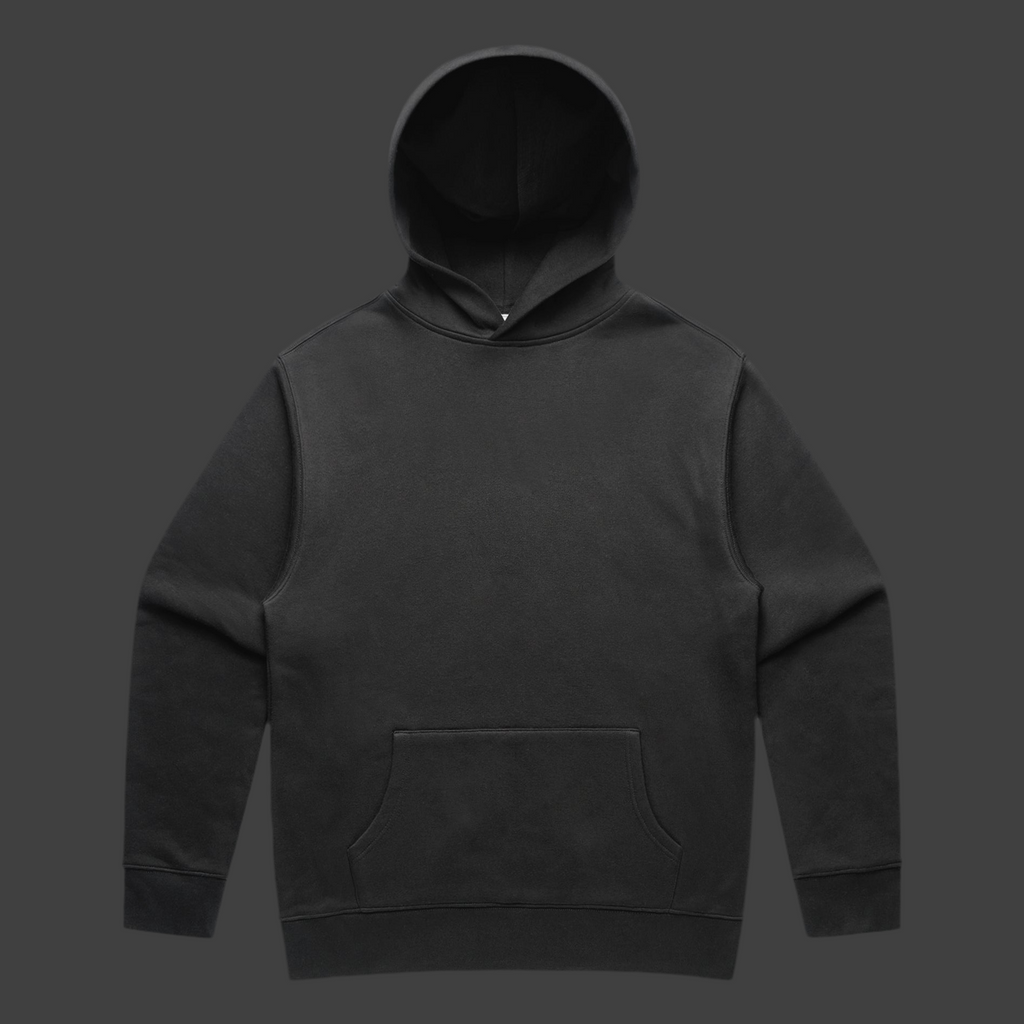 Relaxed mid weight hoodie - faded black