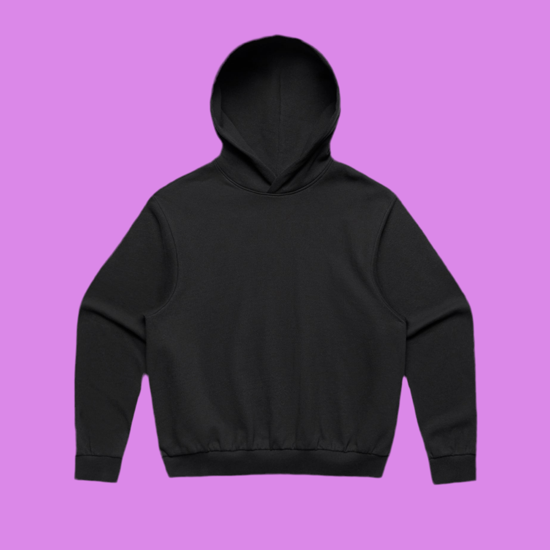 Box fit hoodie - black