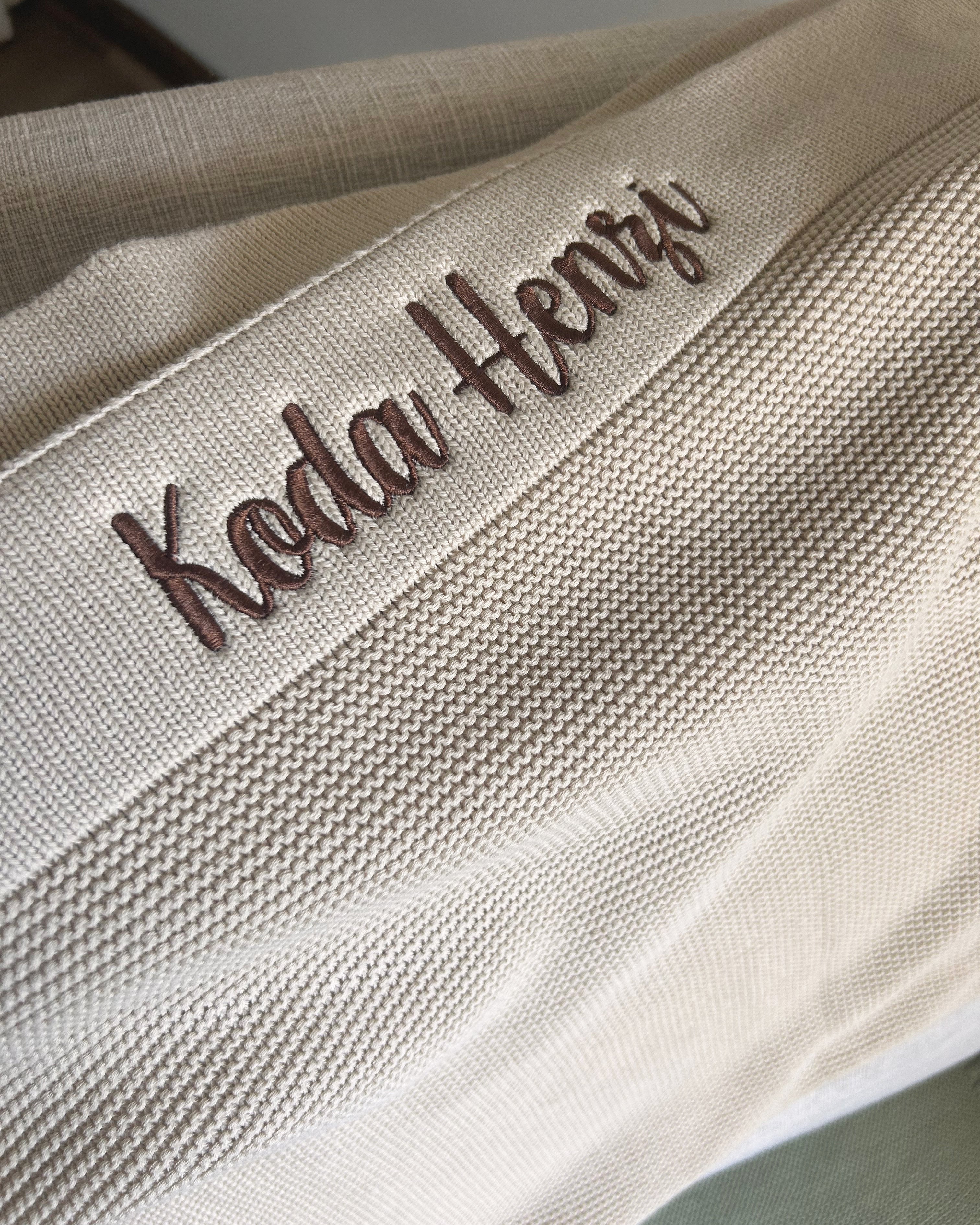 100% cotton baby blankets - embroidered