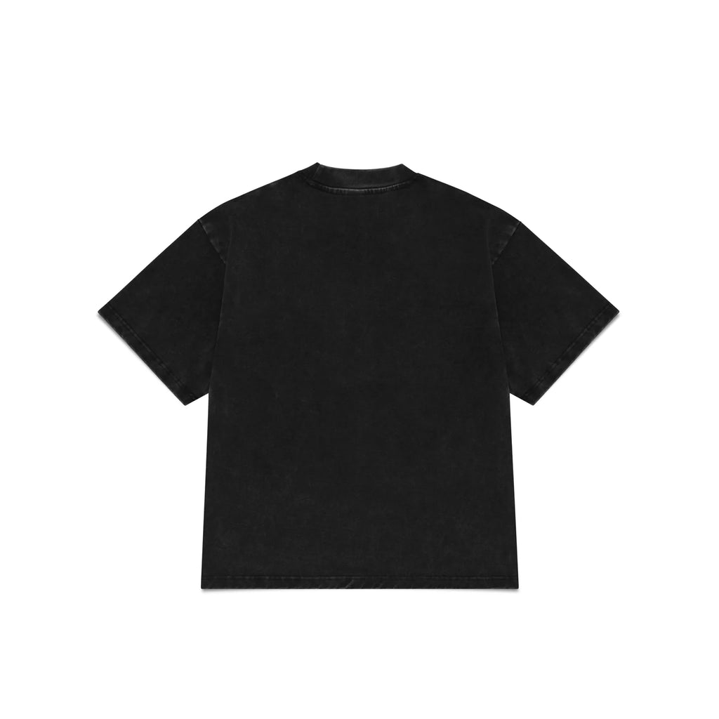 HEAVY WASHED BOX TEE - CARBON