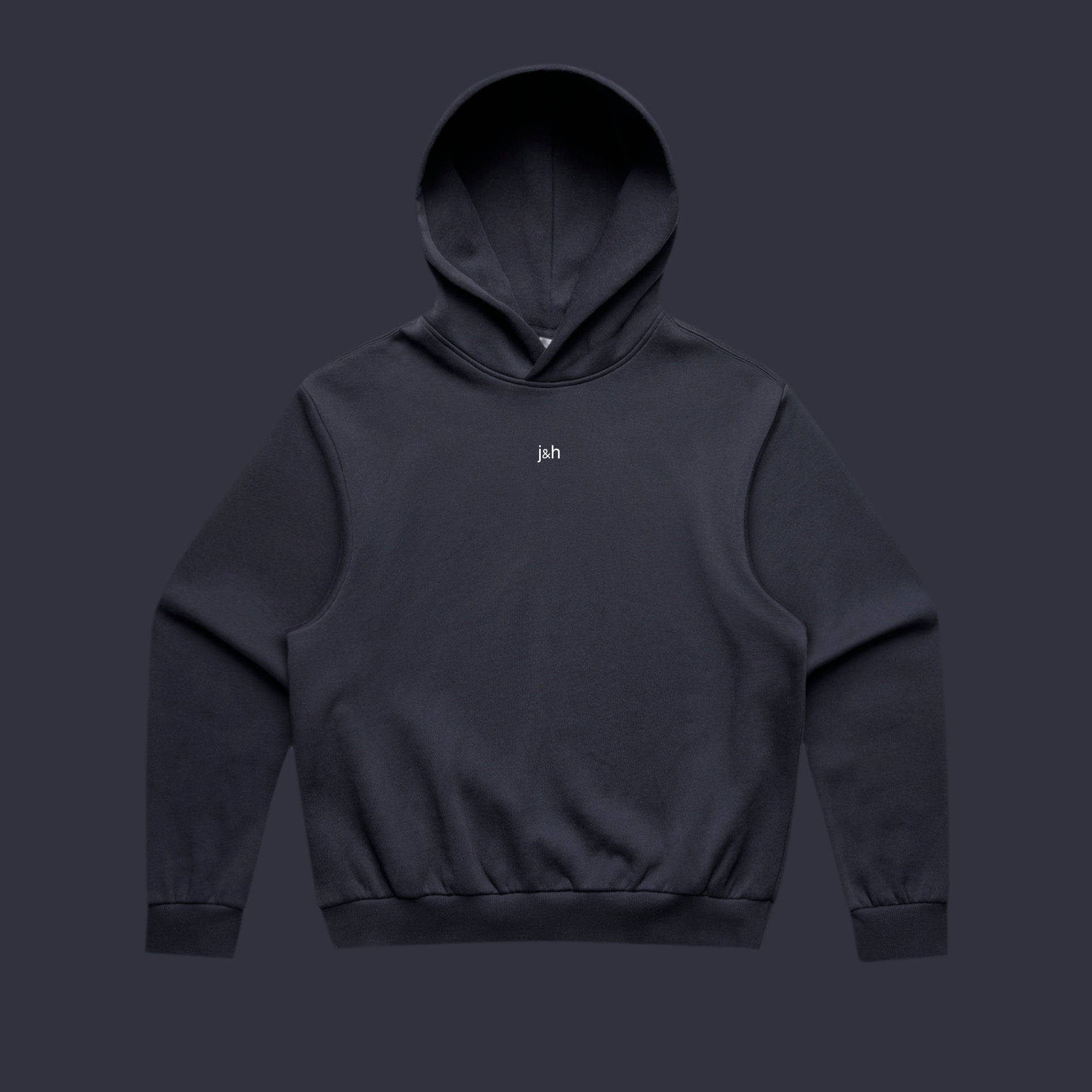 Box fit hoodie - ink blue