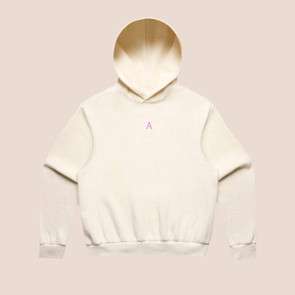 Box fit hoodie - ecru