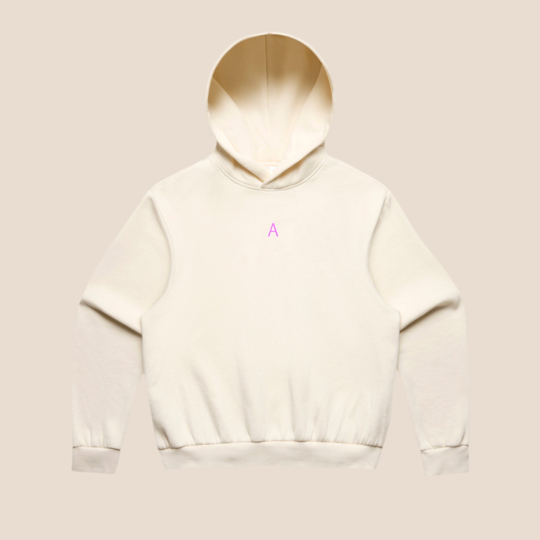 Box fit hoodie - ecru