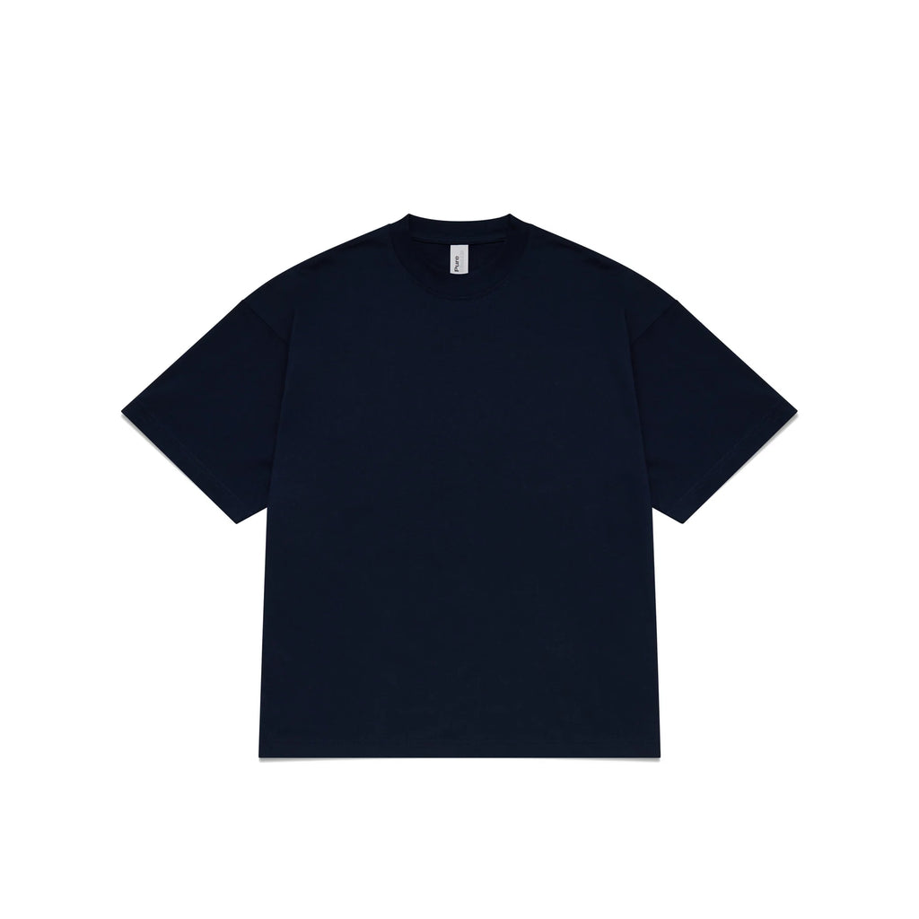 HEAVY BOX TEE - NAVY