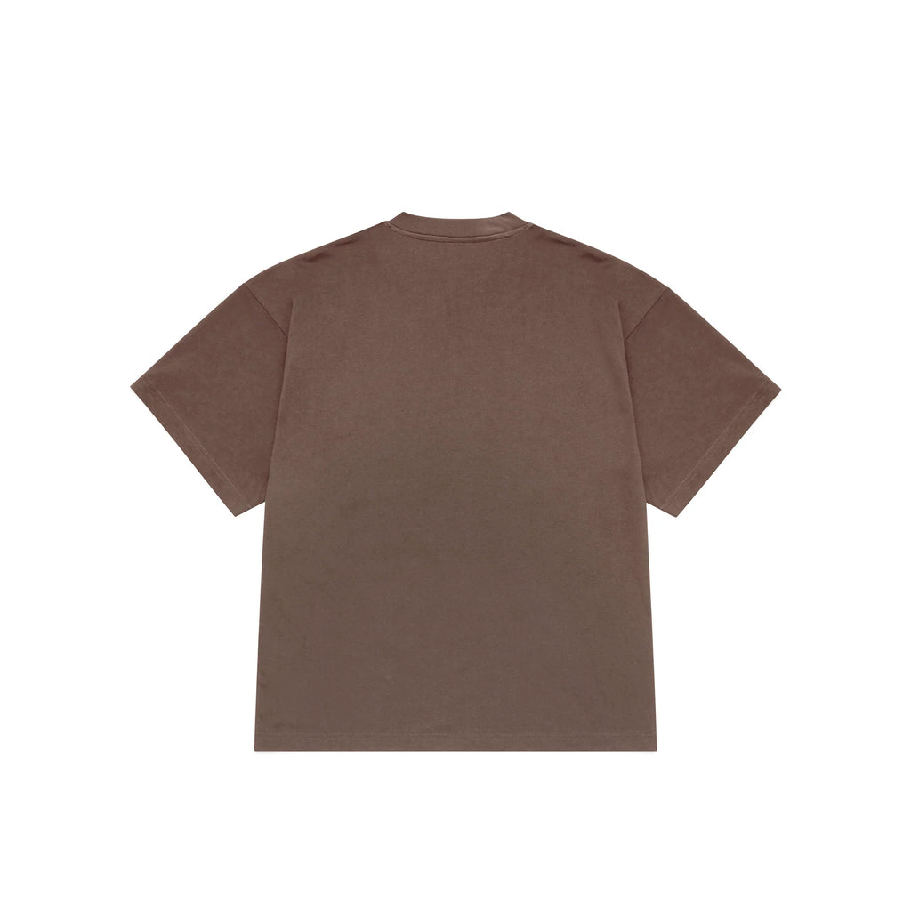 HEAVY BOX TEE - BROWN