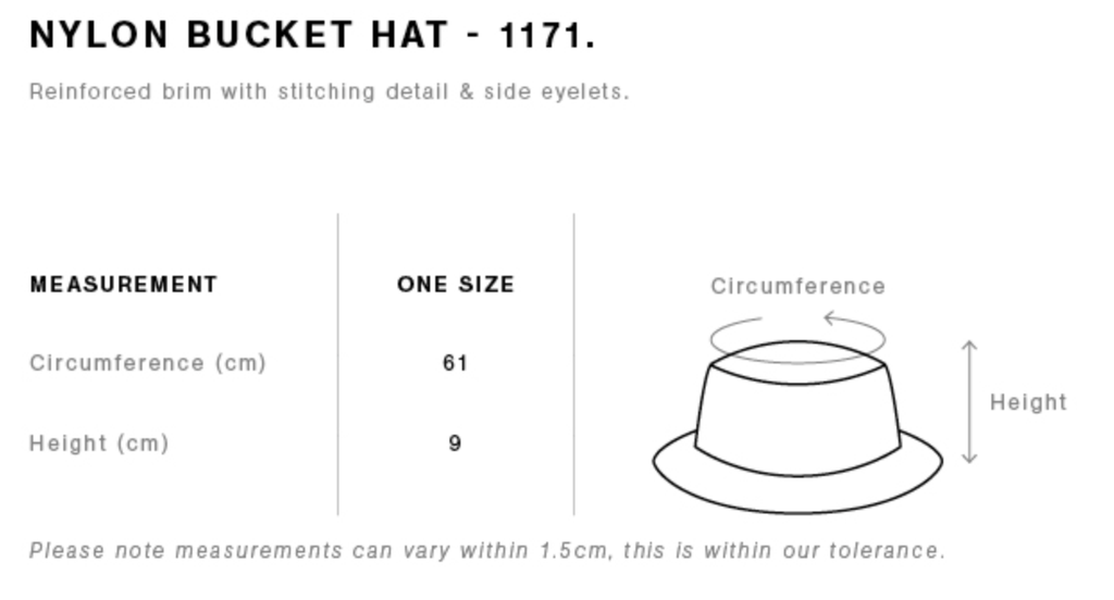 NYLON BUCKET HAT
