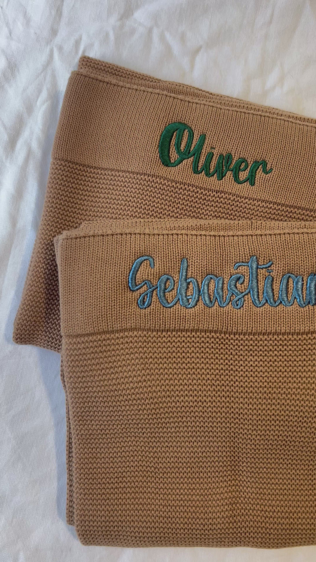 100% cotton baby blankets - embroidered