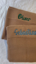 100% cotton baby blankets - embroidered